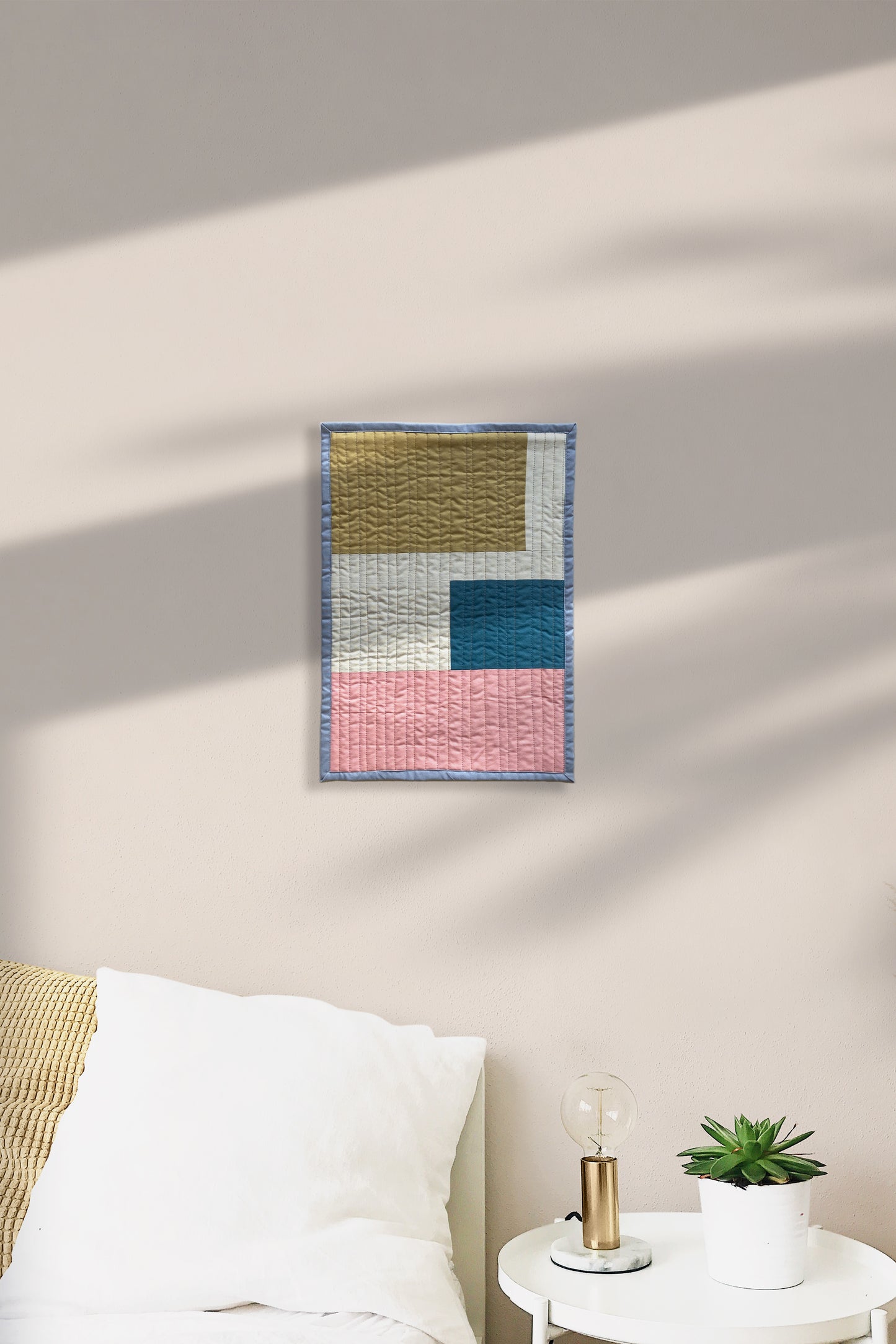 Geometric Patchwork Wall Quilt