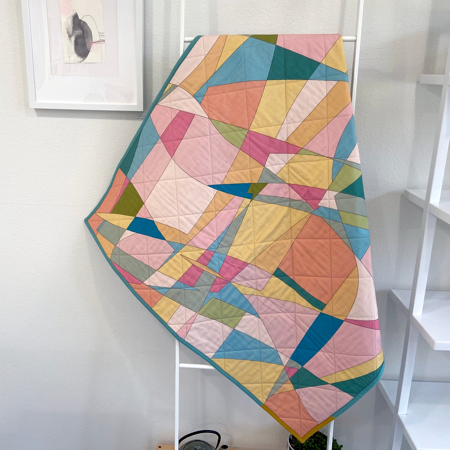 Abstract Lines & Shapes Baby/Wall Quilt