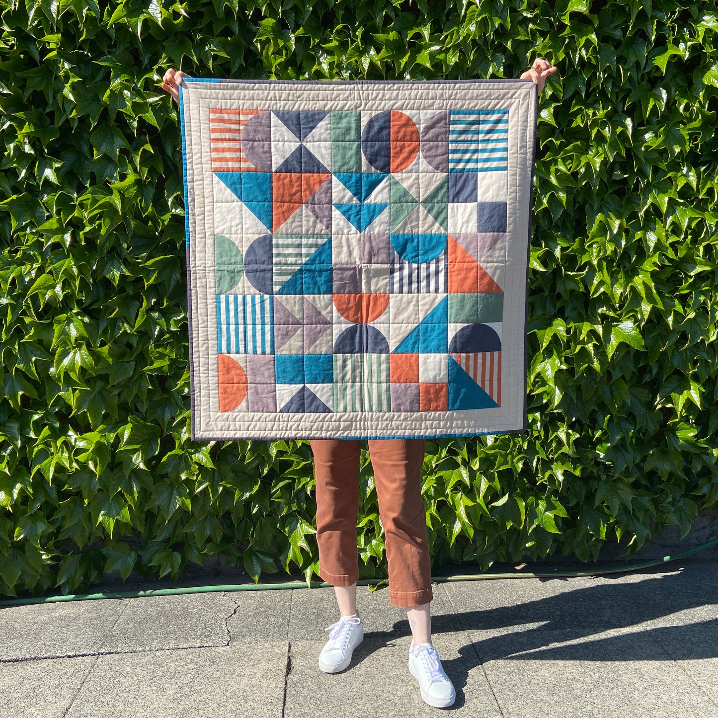 Modern Sampler Quilt in Bold Muted Colors