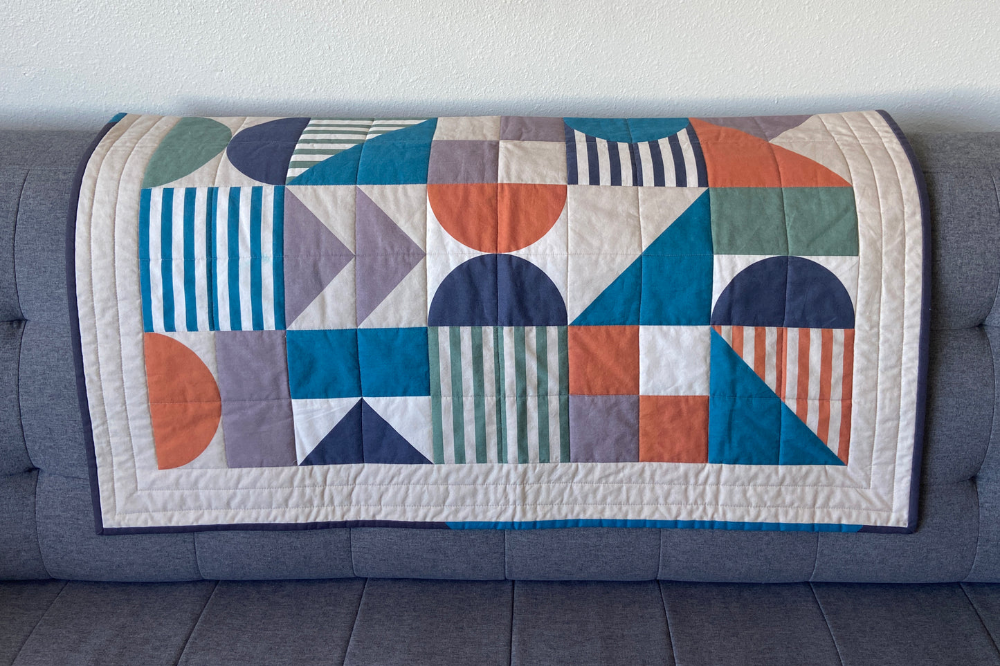 Modern Sampler Quilt in Bold Muted Colors