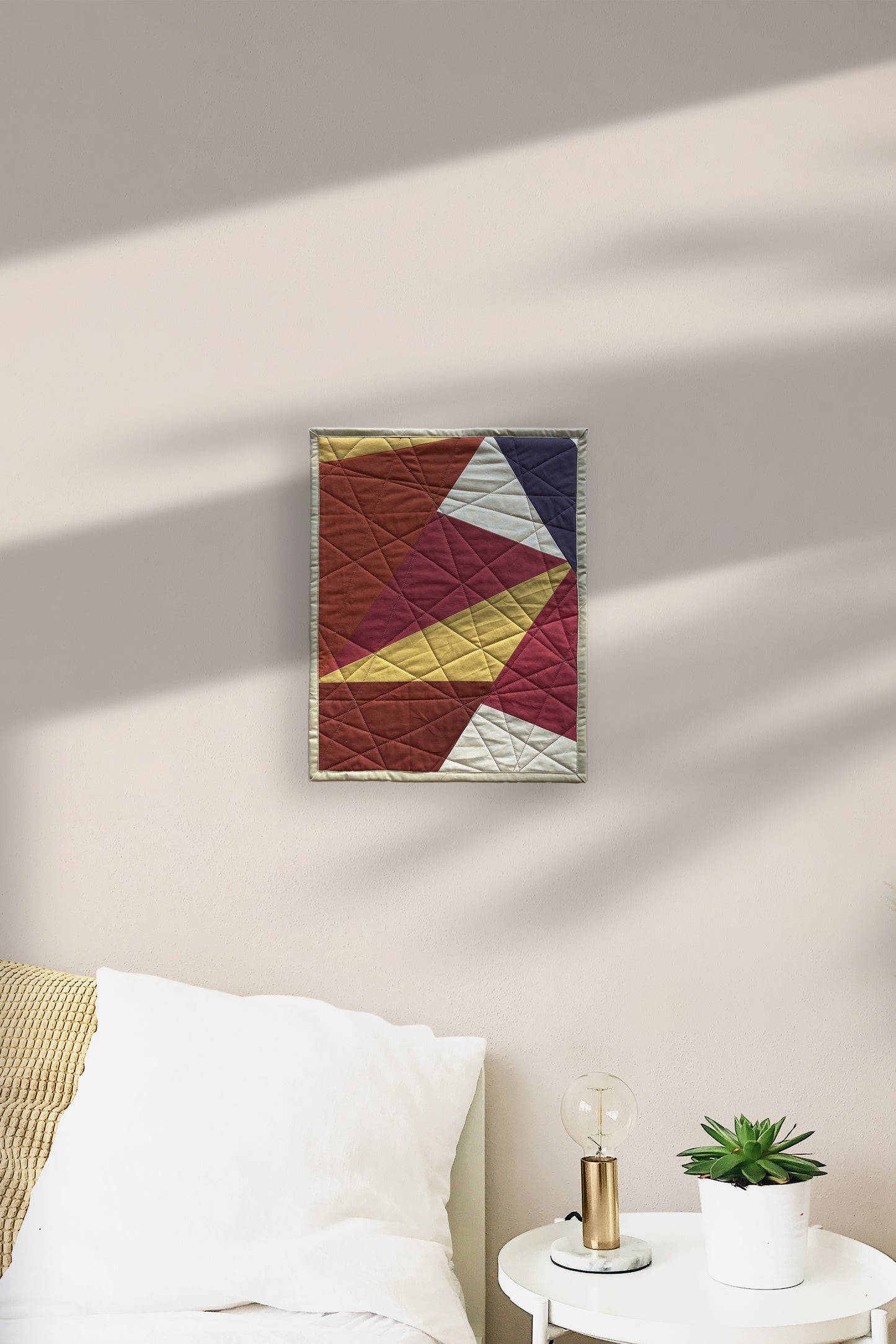 Small Geometric Triangles Wall Quilt