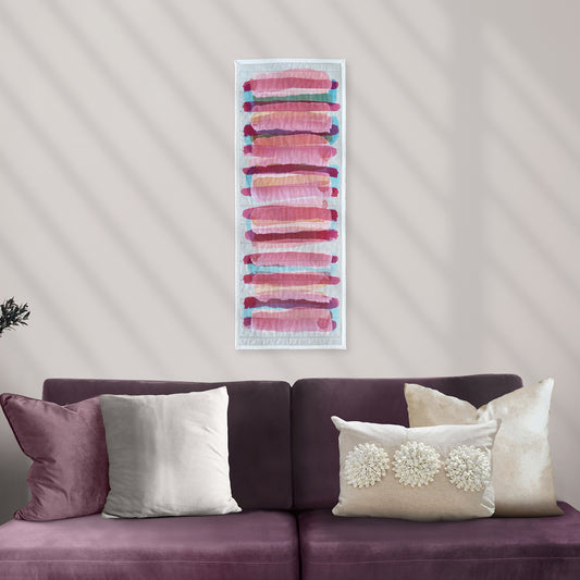 Watercolor Stripe Stack #1 Wall Quilt